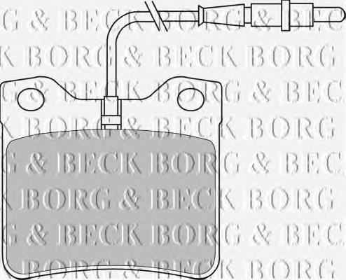 BBP1421 Borg&beck pastillas de freno traseras