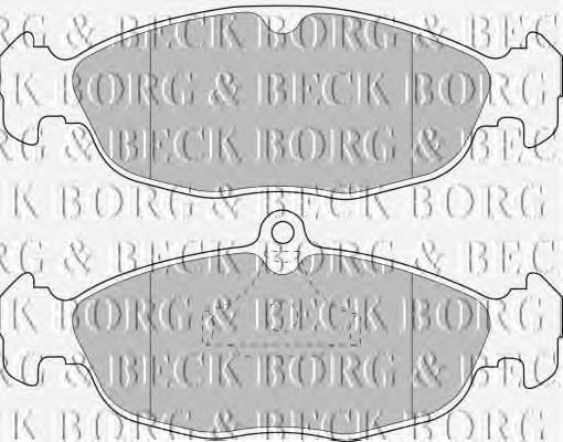 BBP1424 Borg&beck pastillas de freno delanteras