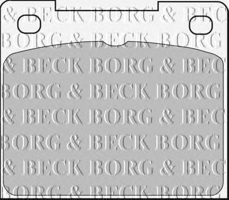 BBP1307 Borg&beck pastillas de freno traseras