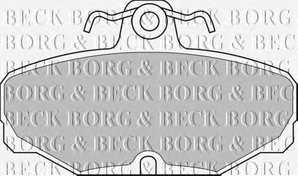 BBP1302 Borg&beck pastillas de freno traseras