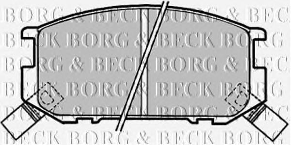 BBP1318 Borg&beck pastillas de freno delanteras