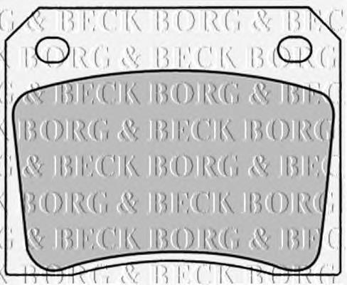 Pastillas de freno traseras BBP1281 Borg&beck