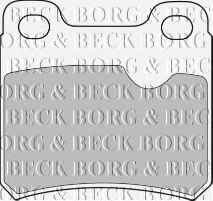 BBP1282 Borg&beck pastillas de freno traseras