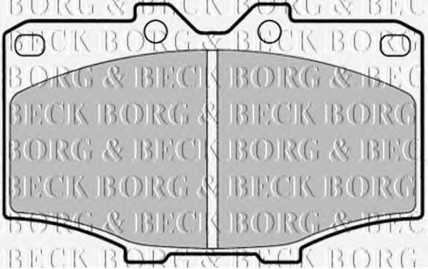 BBP1278 Borg&beck pastillas de freno delanteras