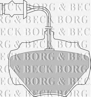 BBP1279 Borg&beck pastillas de freno traseras