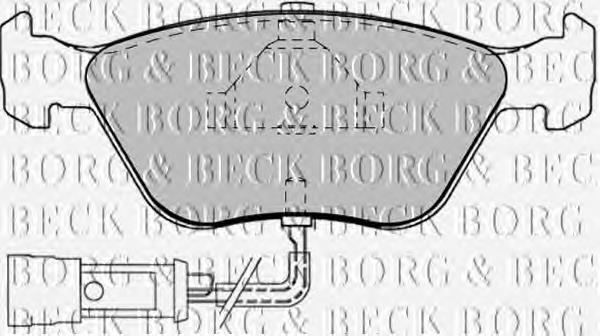 Pastillas de freno delanteras BBP1343 Borg&beck
