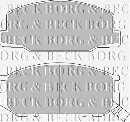 BBP1345 Borg&beck pastillas de freno delanteras