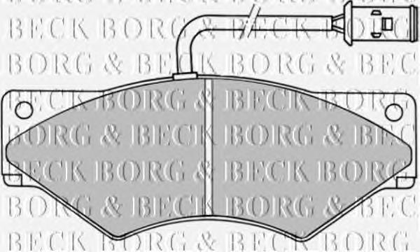 BBP1357 Borg&beck pastillas de freno delanteras