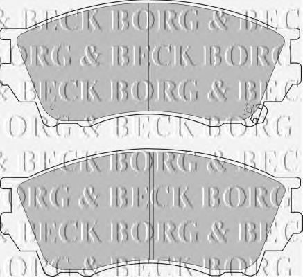 BBP1356 Borg&beck pastillas de freno delanteras