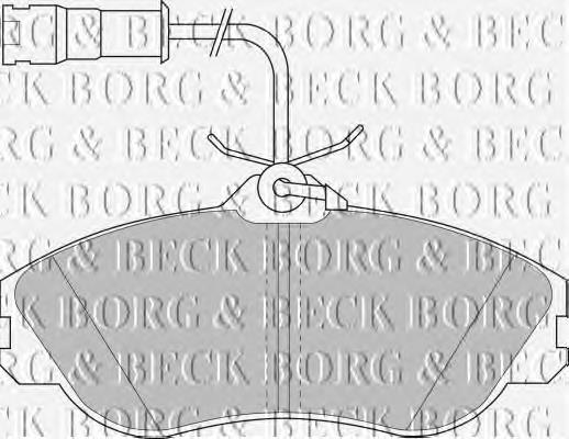 BBP1324 Borg&beck pastillas de freno delanteras
