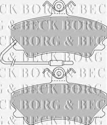 BBP1338 Borg&beck pastillas de freno delanteras