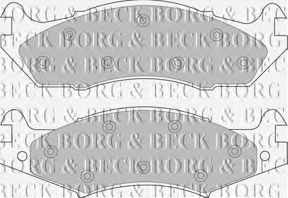 BBP1566 Borg&beck pastillas de freno delanteras