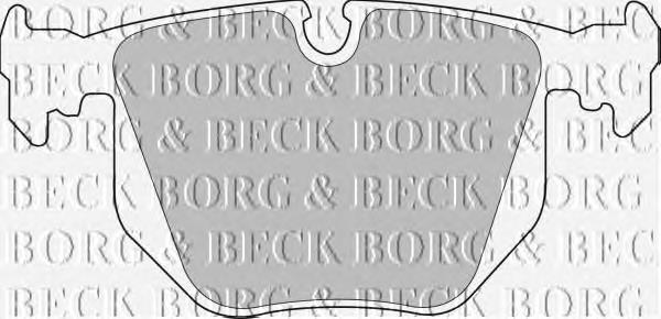 BBP1562 Borg&beck pastillas de freno traseras