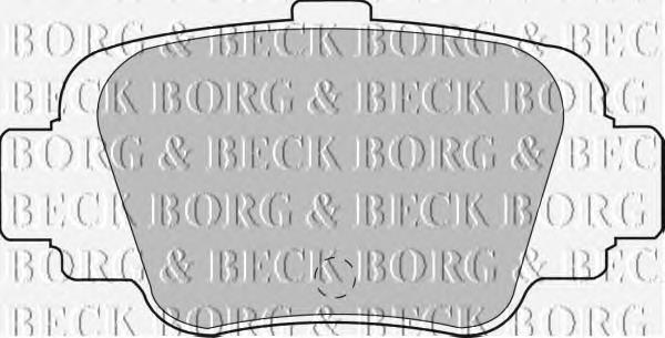 BBP1560 Borg&beck pastillas de freno traseras