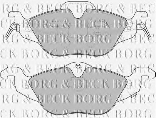 BBP1563 Borg&beck pastillas de freno delanteras