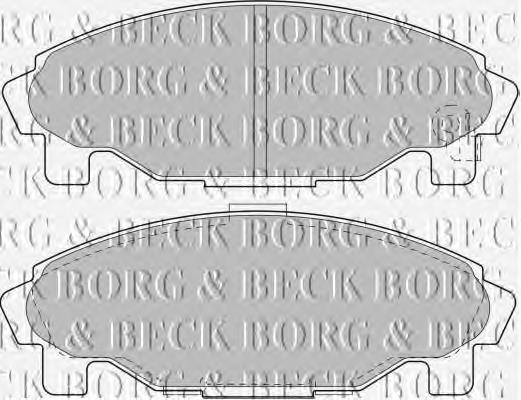 BBP1581 Borg&beck pastillas de freno delanteras