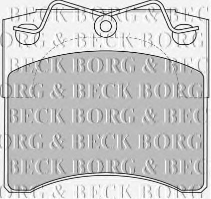 BBP1572 Borg&beck pastillas de freno delanteras