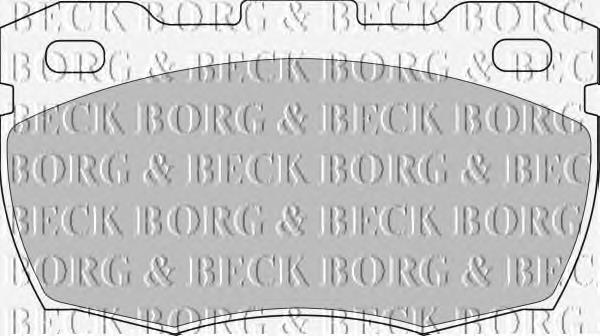 BBP1571 Borg&beck pastillas de freno delanteras