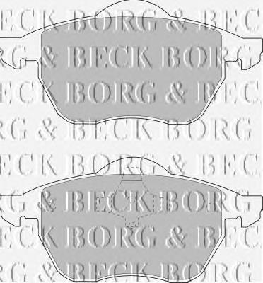 BBP1575 Borg&beck pastillas de freno delanteras