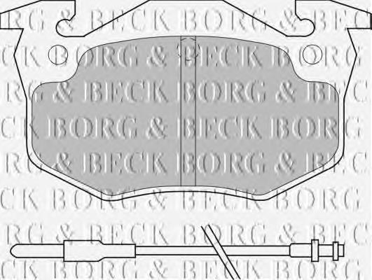 BBP1545 Borg&beck pastillas de freno traseras