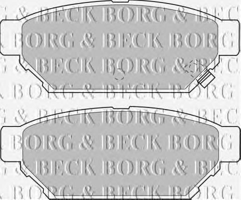 BBP1543 Borg&beck pastillas de freno traseras
