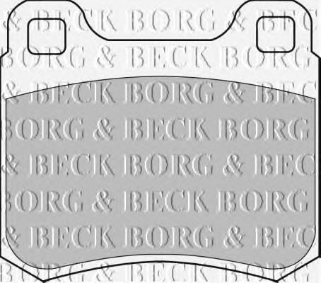 BBP1544 Borg&beck pastillas de freno traseras