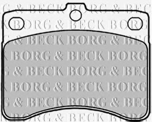 BBP1547 Borg&beck pastillas de freno delanteras