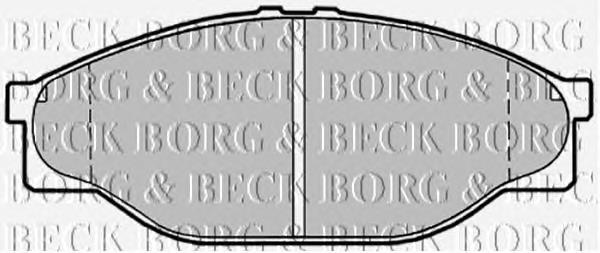 BBP1548 Borg&beck pastillas de freno delanteras