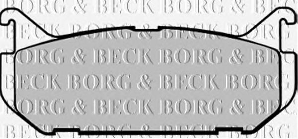 BBP1546 Borg&beck pastillas de freno traseras