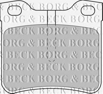 BBP1539 Borg&beck pastillas de freno traseras