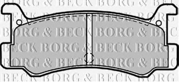 BBP1540 Borg&beck pastillas de freno traseras