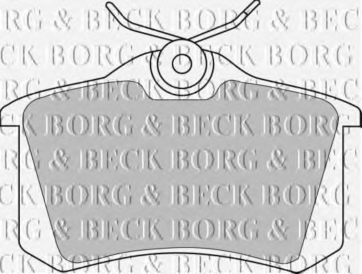 BBP1542 Borg&beck pastillas de freno traseras