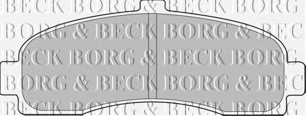 BBP1541 Borg&beck pastillas de freno delanteras
