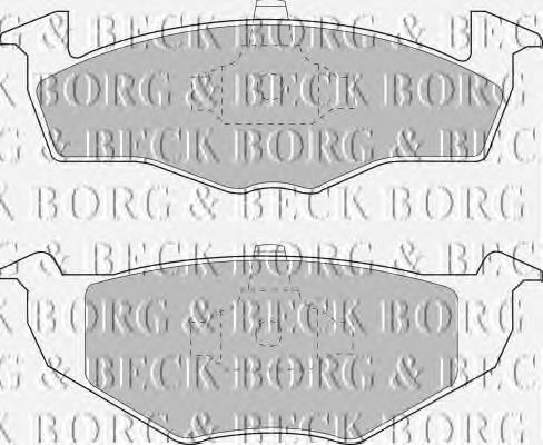 BBP1555 Borg&beck pastillas de freno delanteras