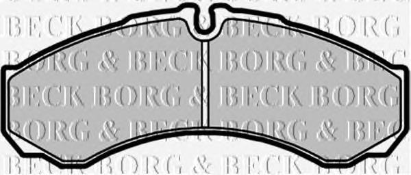 BBP1554 Borg&beck pastillas de freno traseras