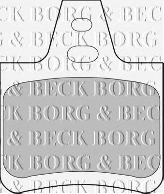 Pastillas de freno traseras BBP1550 Borg&beck