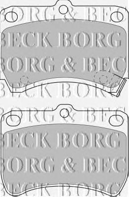 BBP1553 Borg&beck pastillas de freno delanteras