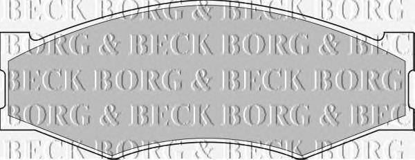 BBP1551 Borg&beck pastillas de freno delanteras