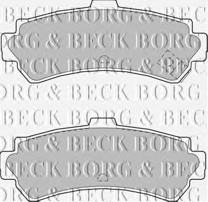 BBP1552 Borg&beck pastillas de freno traseras