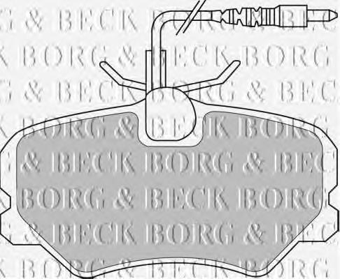 BBP1608 Borg&beck pastillas de freno delanteras