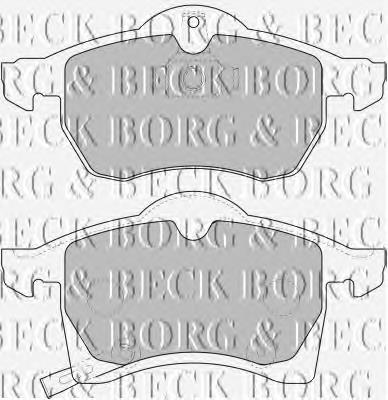 BBP1612 Borg&beck pastillas de freno delanteras