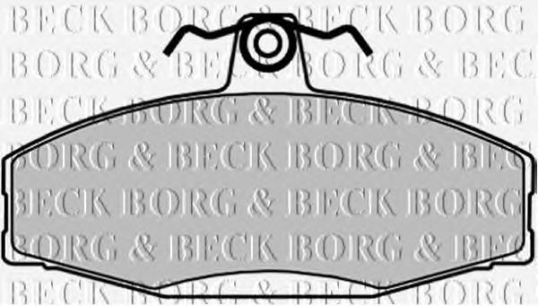 BBP1604 Borg&beck pastillas de freno delanteras