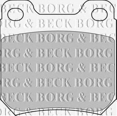 BBP1605 Borg&beck pastillas de freno traseras