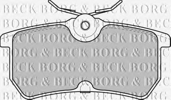 BBP1603 Borg&beck pastillas de freno traseras