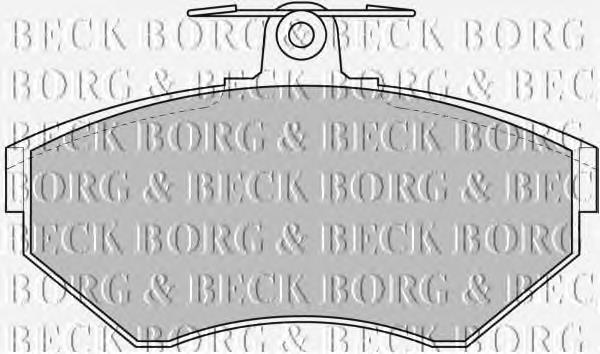 BBP1607 Borg&beck pastillas de freno delanteras