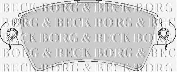 BBP1621 Borg&beck pastillas de freno delanteras