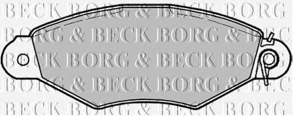 BBP1622 Borg&beck pastillas de freno delanteras