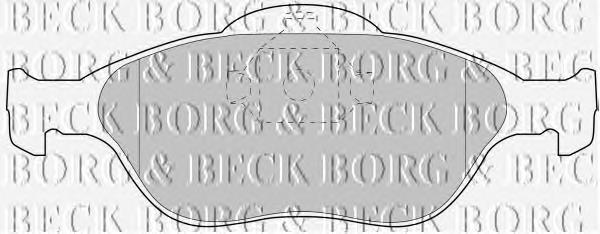 BBP1615 Borg&beck pastillas de freno delanteras