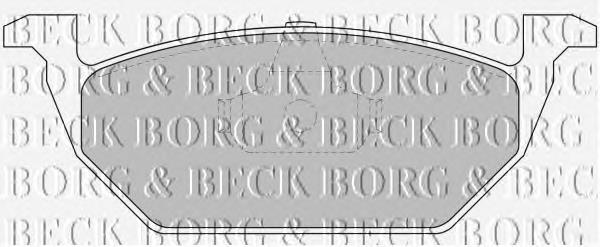 BBP1618 Borg&beck pastillas de freno delanteras