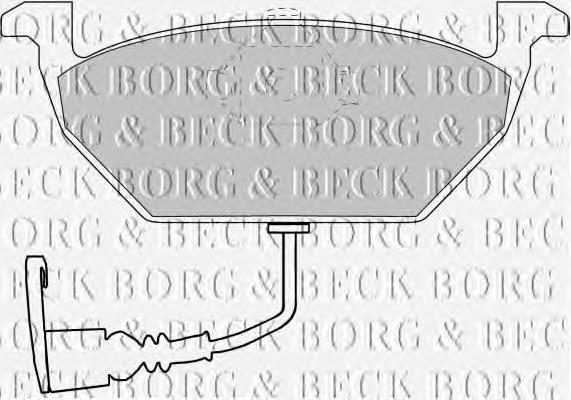 BBP1617 Borg&beck pastillas de freno delanteras